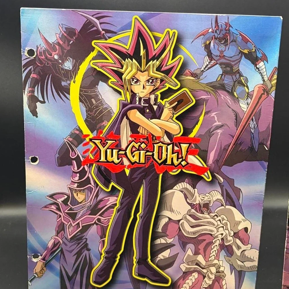 Pokemon and Yugioh Retro collectible School Pocket Folders